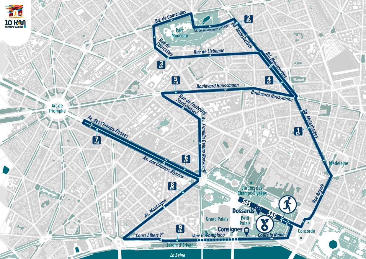 Parcours – 10 km des Champs-Élysées