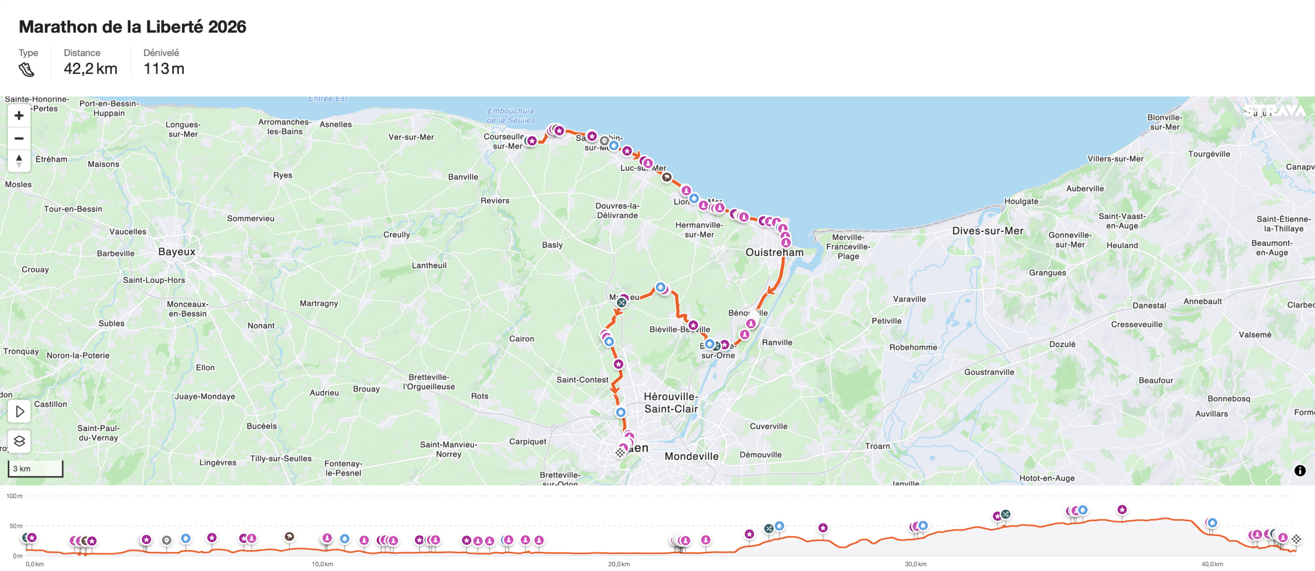 Parcours du Relais marathon