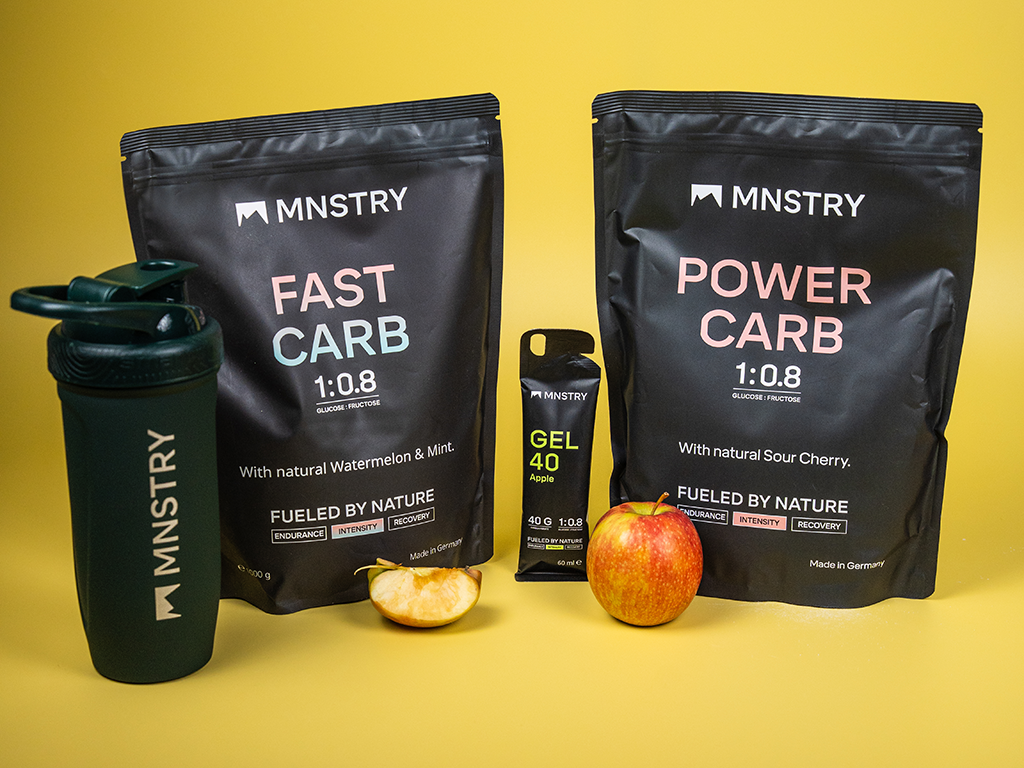Produits MNSTRY utilisés par Julian pour le marathon de Berlin