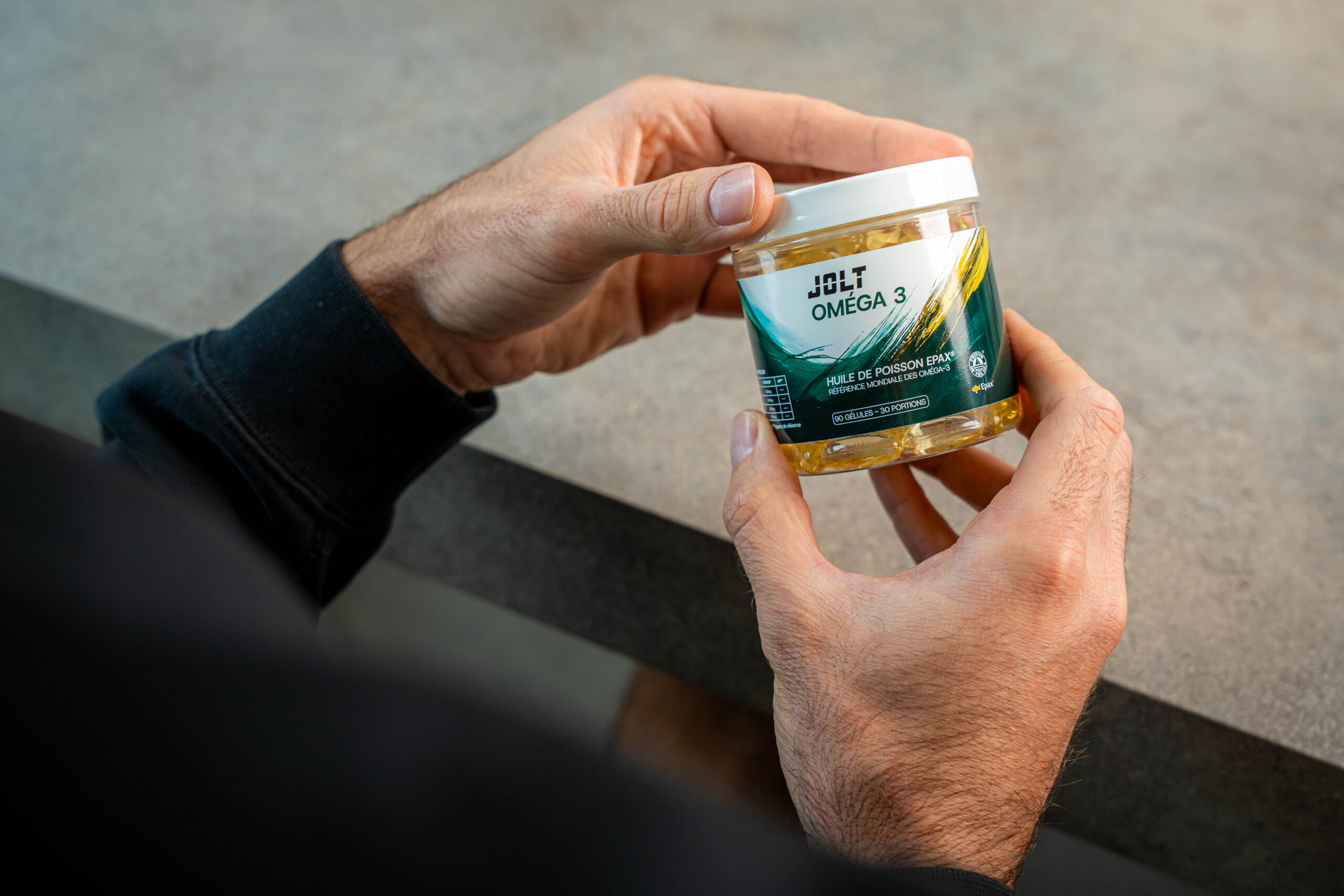 JOLT Oméga-3, complément alimentaire à base d'huile de poisson